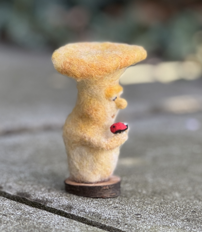 Pilz mit Marienkäfer - streicheln – Bild 3