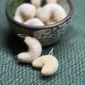 Vanillekipferl aus Filz