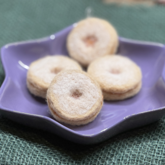 Linzer Keks aus Filz