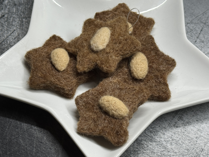 Zimtstern gefilzt – Bild 4