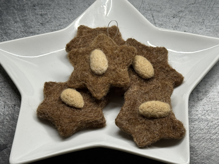 Zimtstern gefilzt – Bild 3