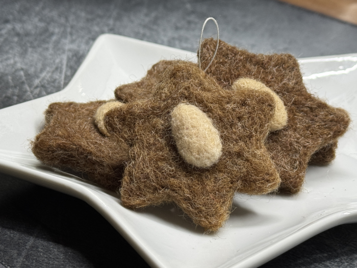 Zimtstern gefilzt – Bild 2