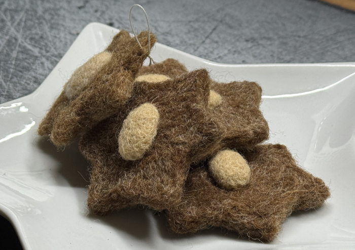 Zimtstern gefilzt – Bild 5