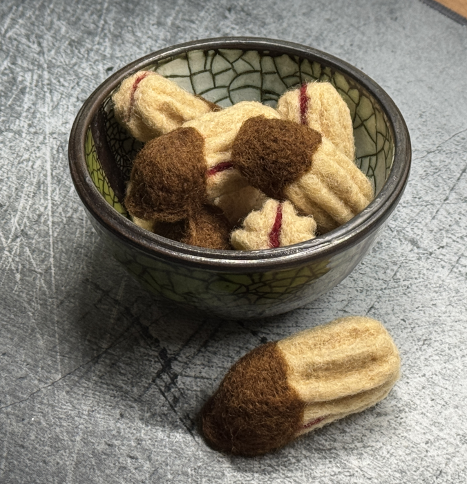 Linzer Stangerl gefilzt