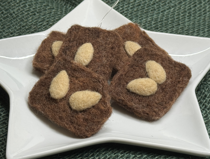 Lebkuchen Viereck gefilzt