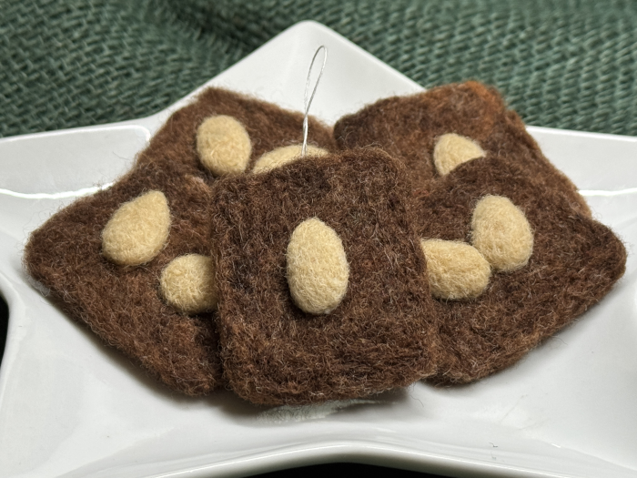Lebkuchen Viereck gefilzt – Bild 3