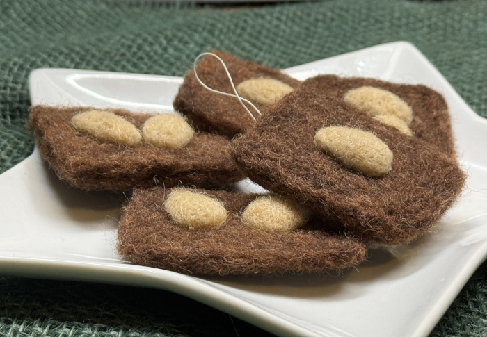Lebkuchen Viereck gefilzt – Bild 2